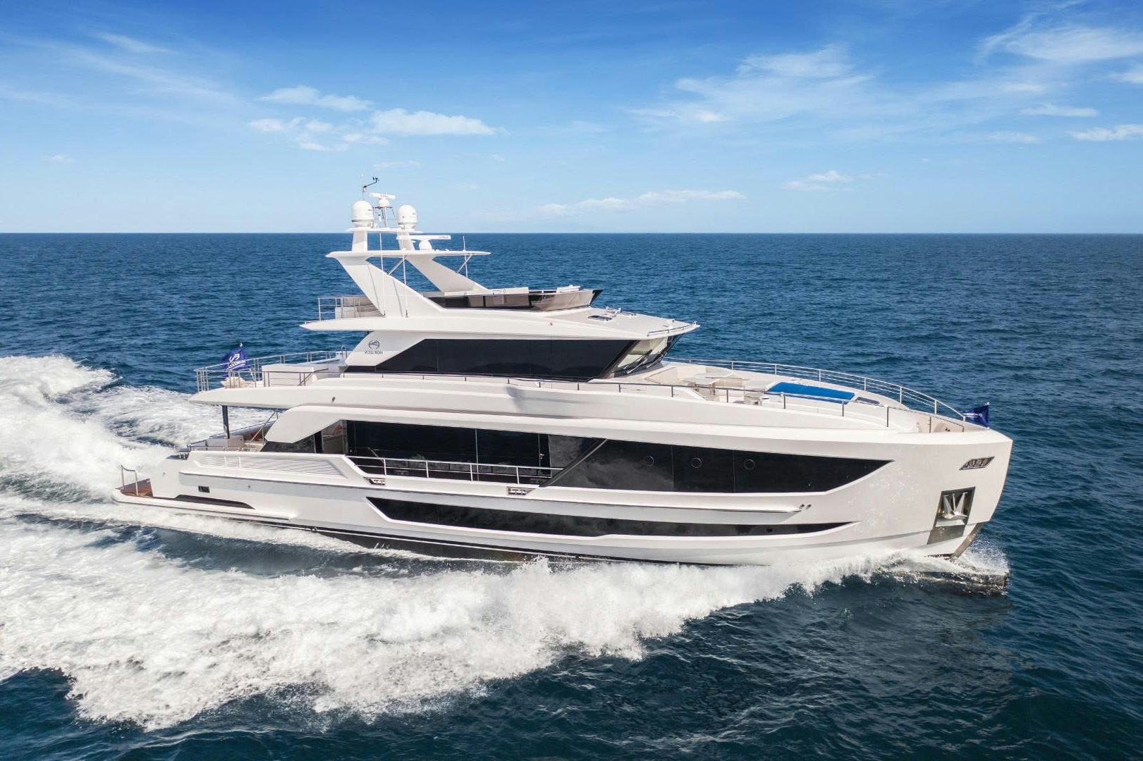 a boat on the water aboard FD100 Yacht for Sale