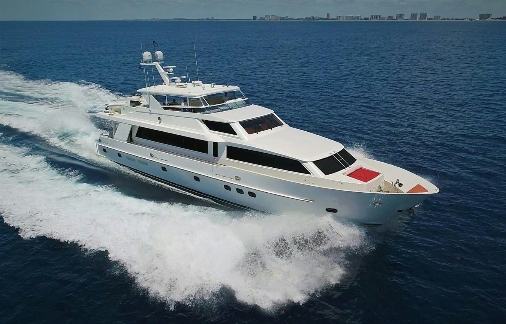 a boat on the water aboard MISS DUNIA Yacht for Sale
