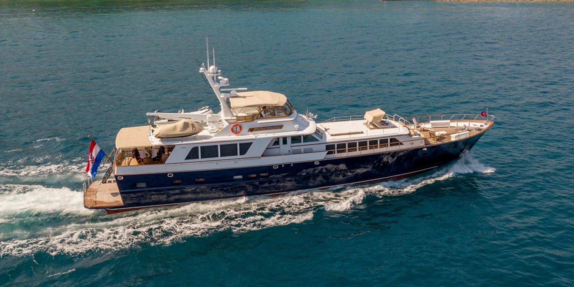a boat on the water aboard ADRIATIC ESCAPE Yacht for Sale
