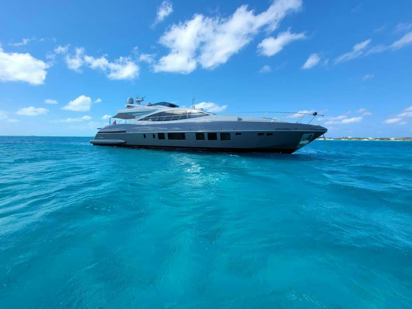 a boat in the water aboard NANA I Yacht for Sale