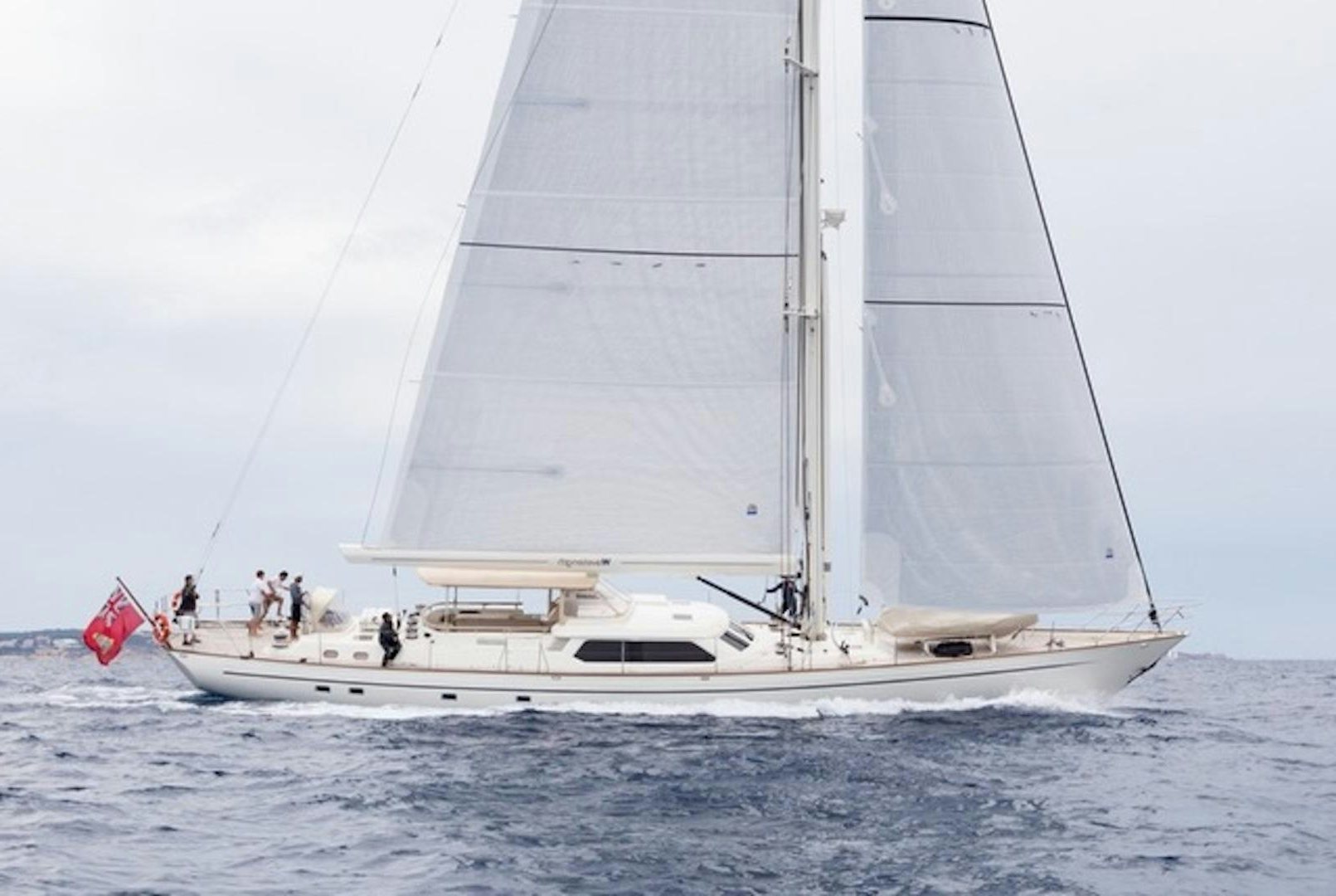 a sailboat on the water aboard WAVELENGTH Yacht for Sale