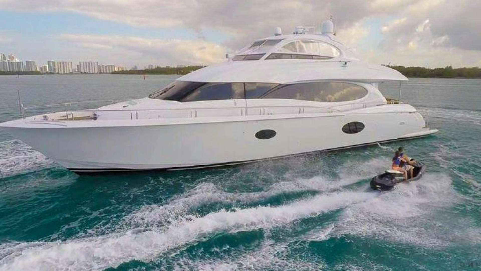 a boat on the water aboard CHIP Yacht for Sale