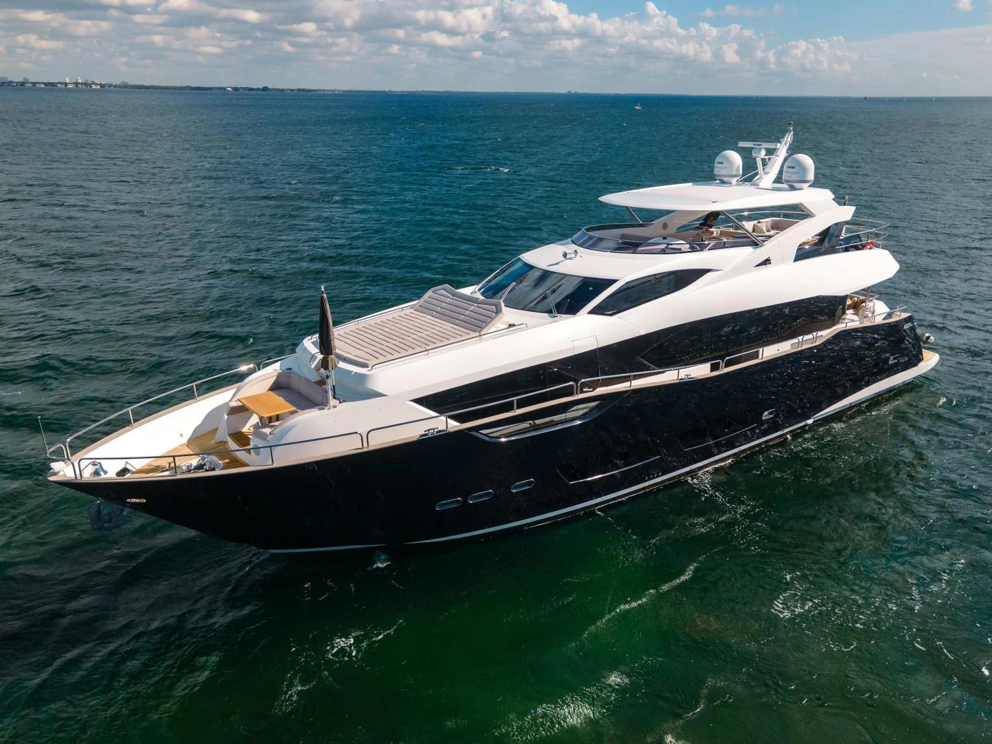 a boat in the water aboard EOS Yacht for Sale