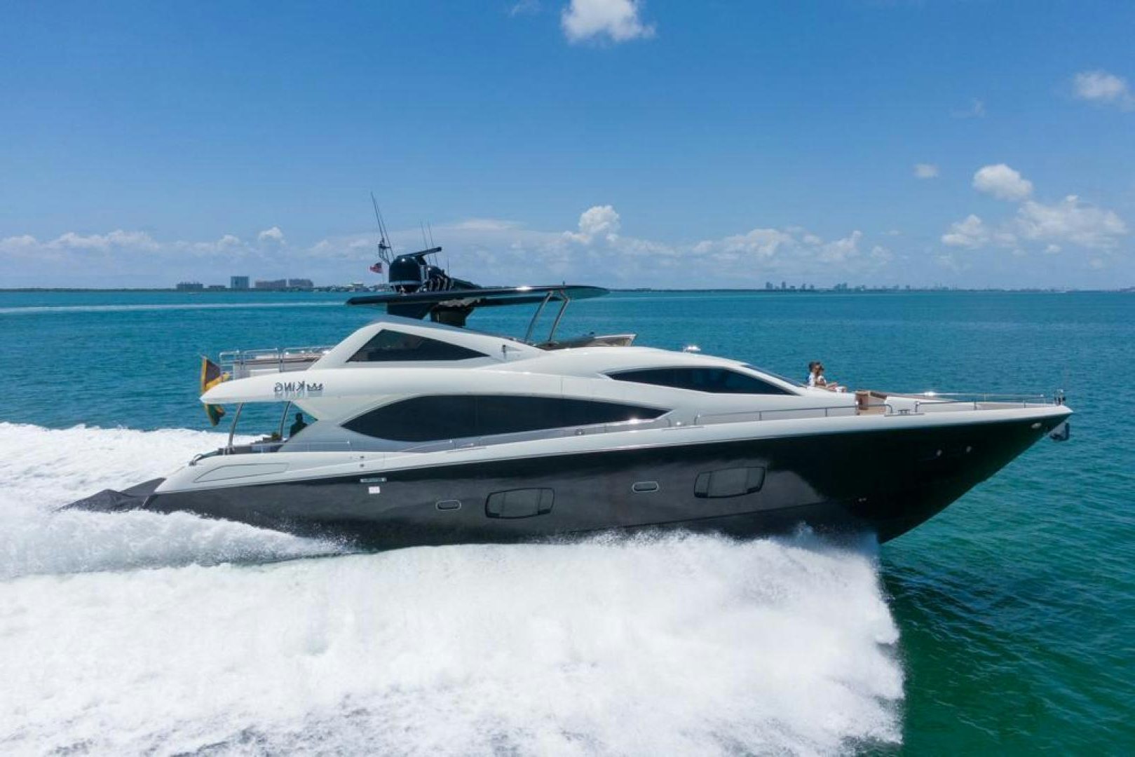 a boat on the water aboard THE KING Yacht for Sale