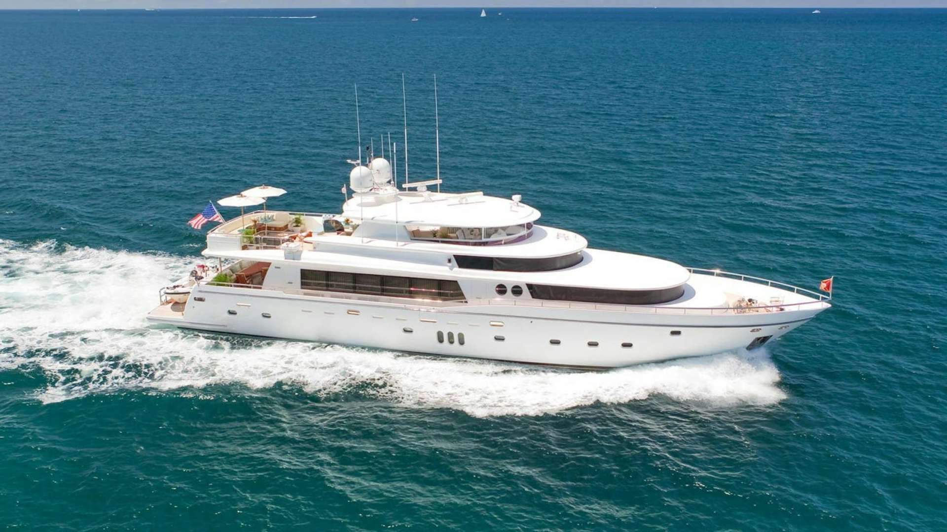 a boat on the water aboard LORAX Yacht for Sale