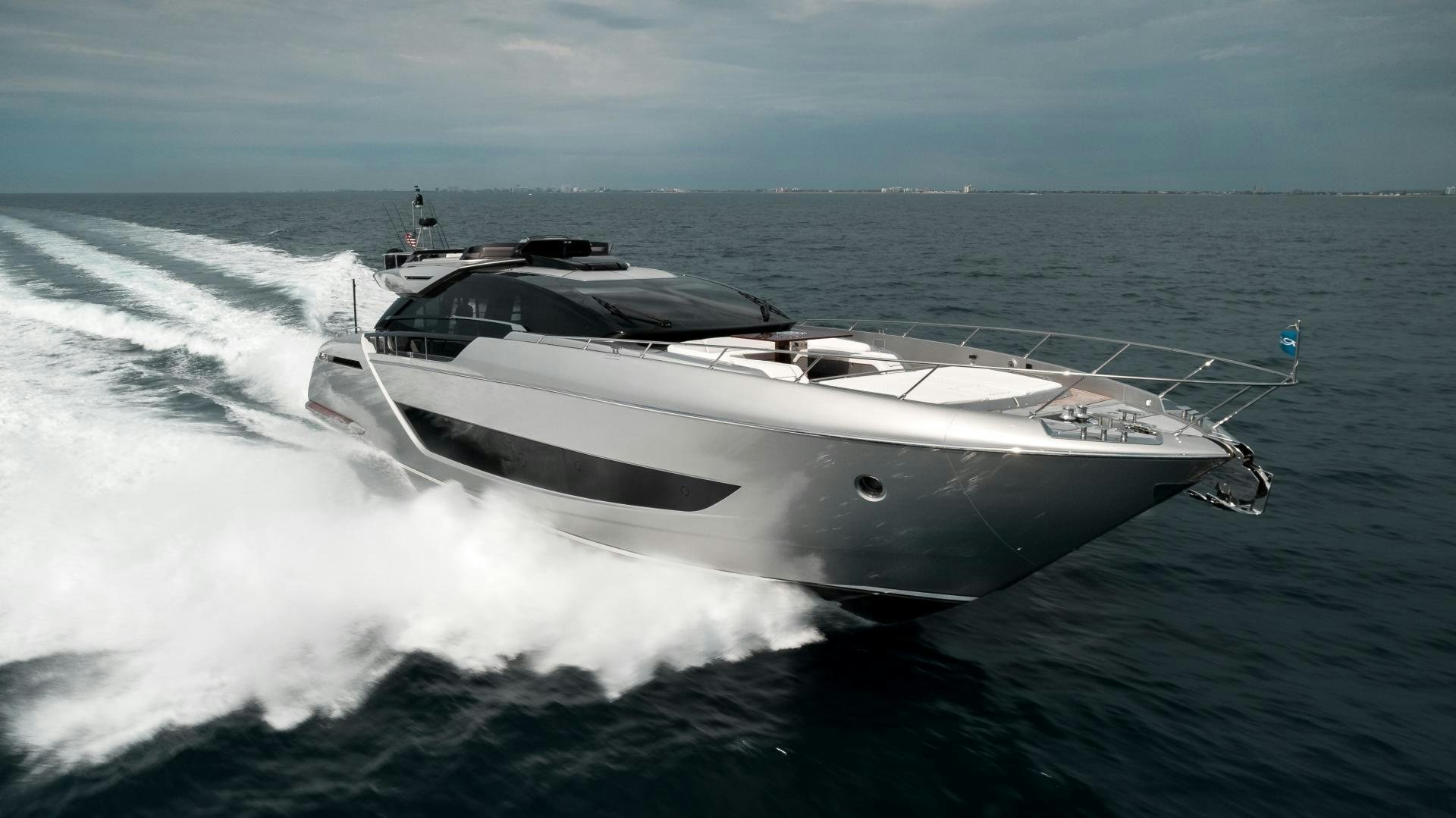a white yacht on the water aboard BEL SOGNO Yacht for Sale