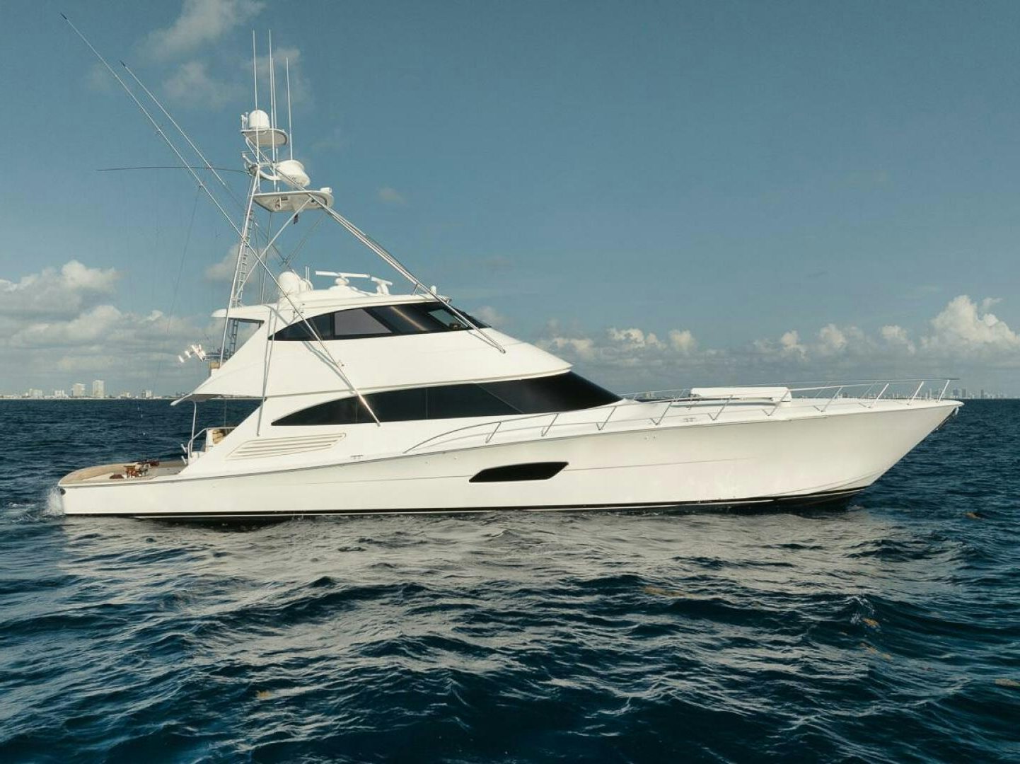 a white yacht in the water aboard ASTRIKOS Yacht for Sale
