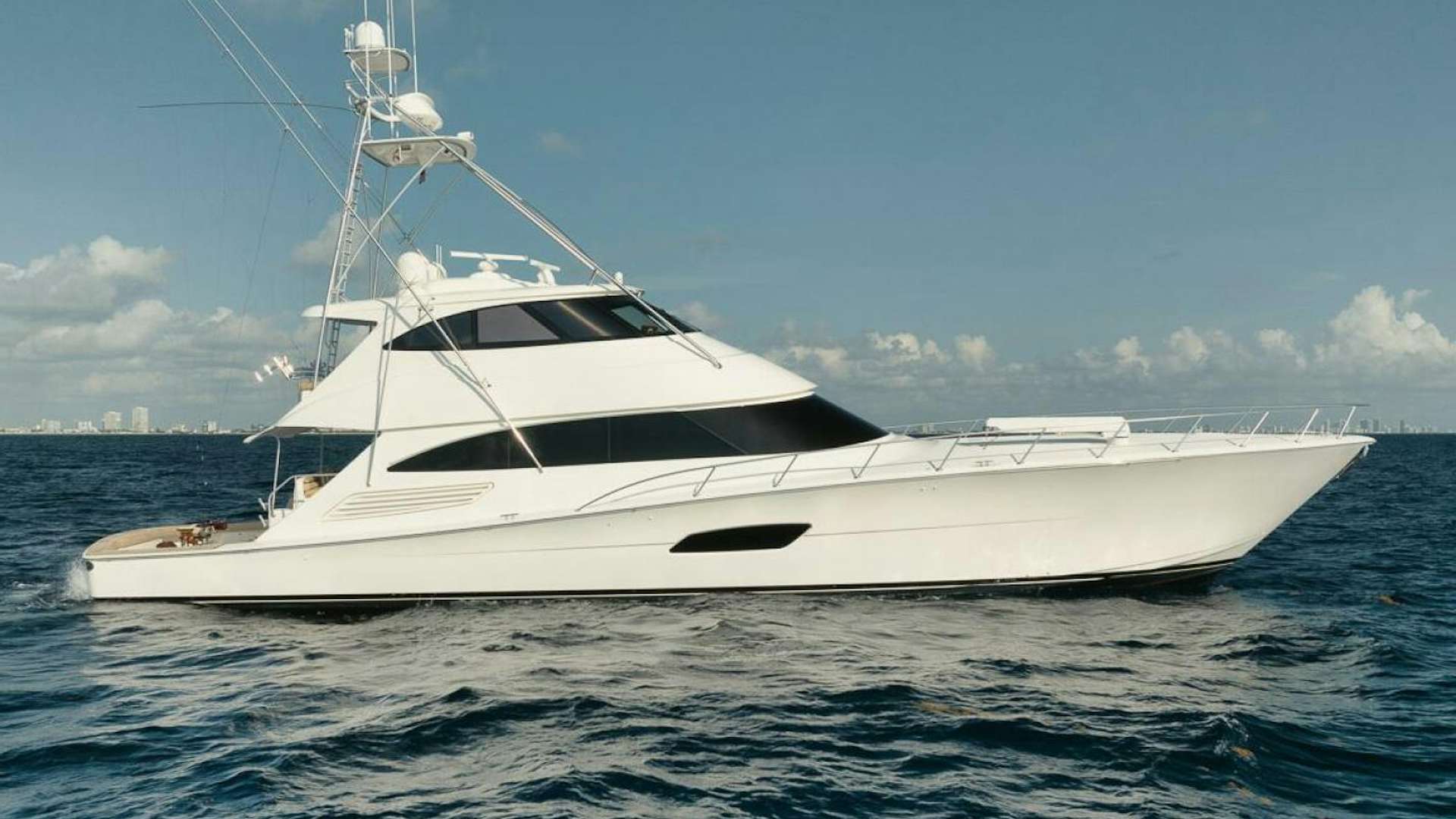 a white yacht in the water aboard ASTRIKOS Yacht for Sale