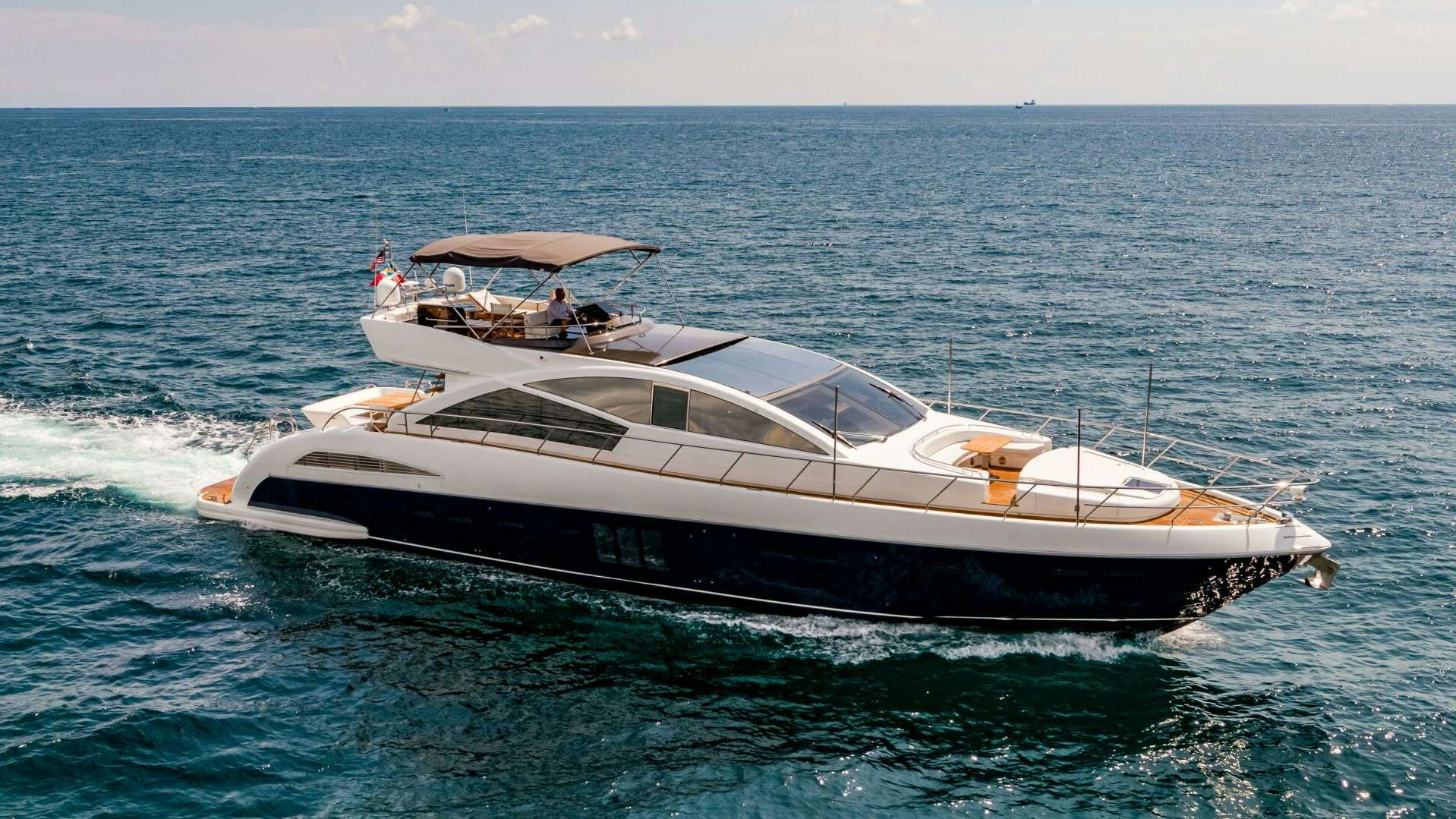 a boat on the water aboard VELOCE II Yacht for Sale