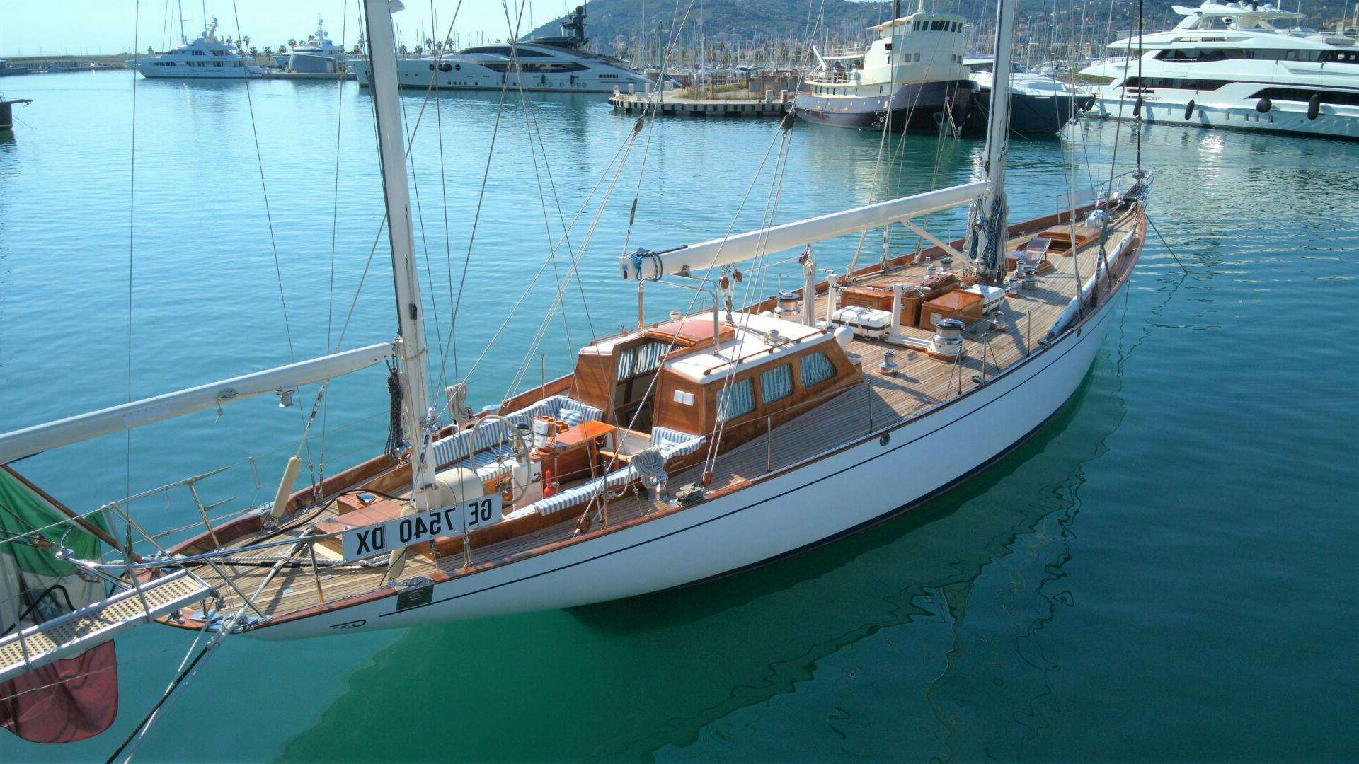 a boat in the water aboard WINDIGO Yacht for Sale