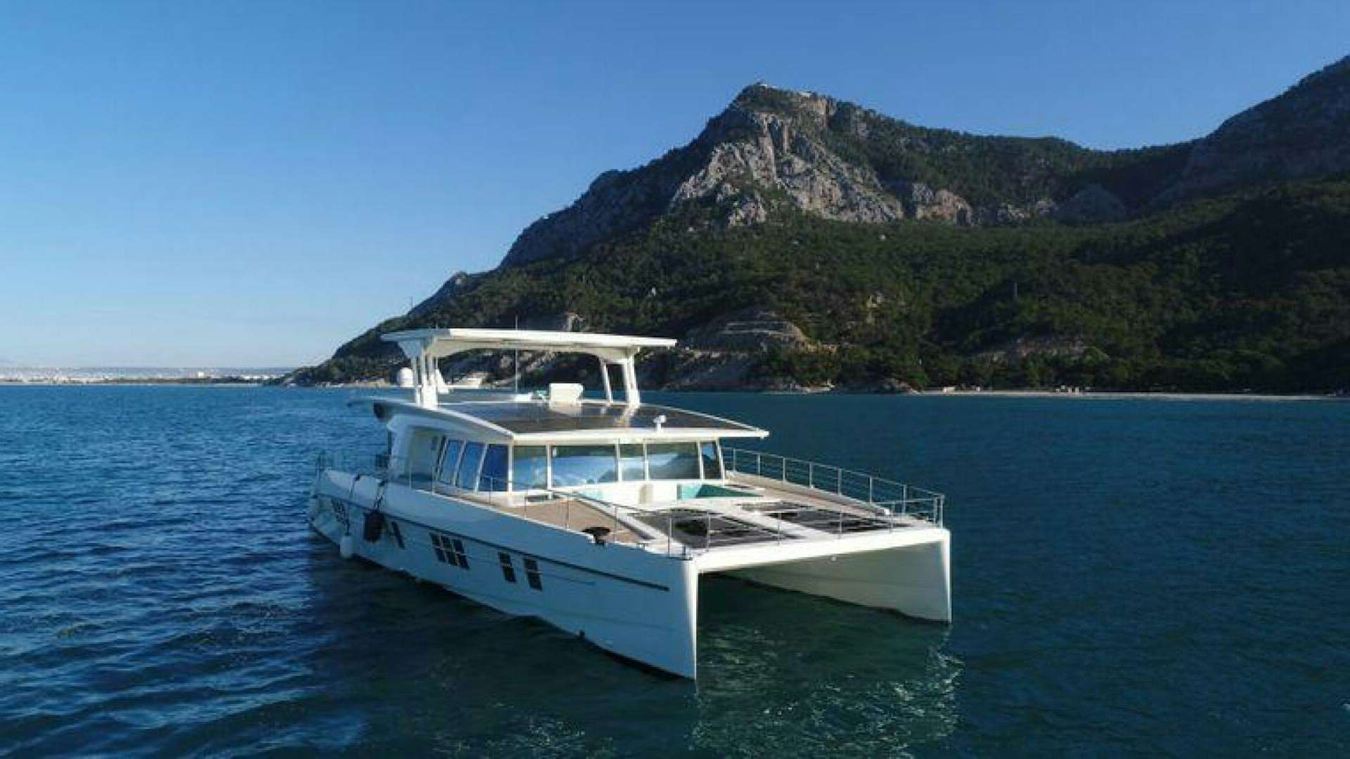 a boat in the water aboard FIREFLY Yacht for Sale