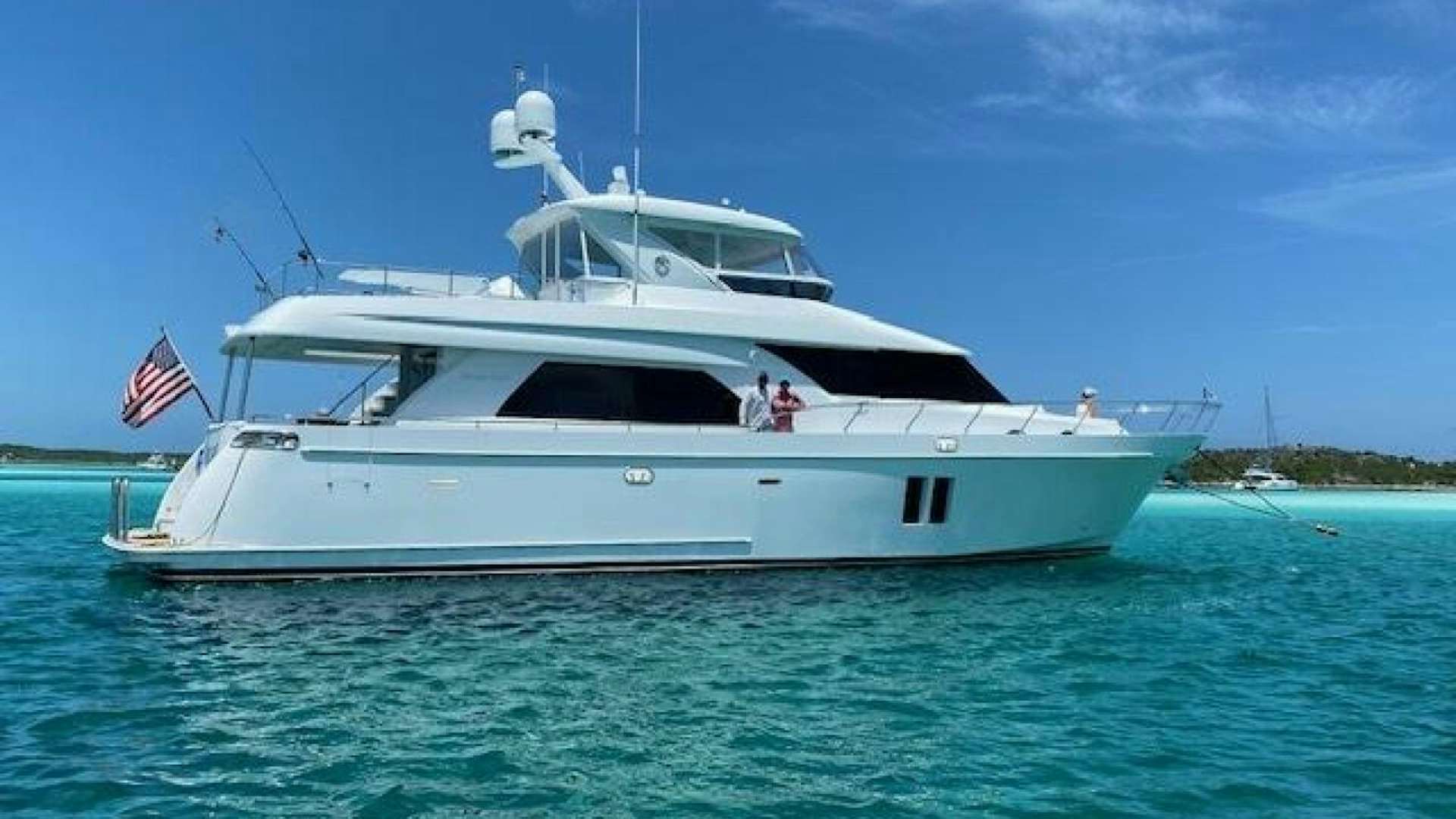 a boat in the water aboard ISLAND GIRL Yacht for Sale