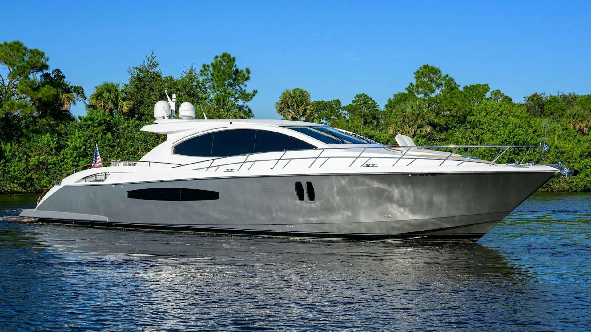 a boat on the water aboard VIXEN Yacht for Sale