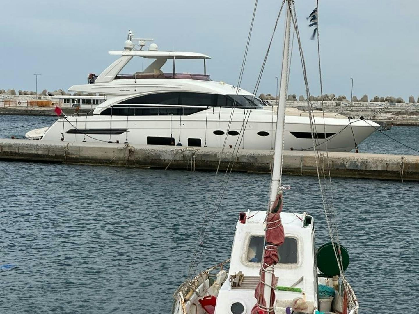 a boat in the water aboard VISTA III Yacht for Sale