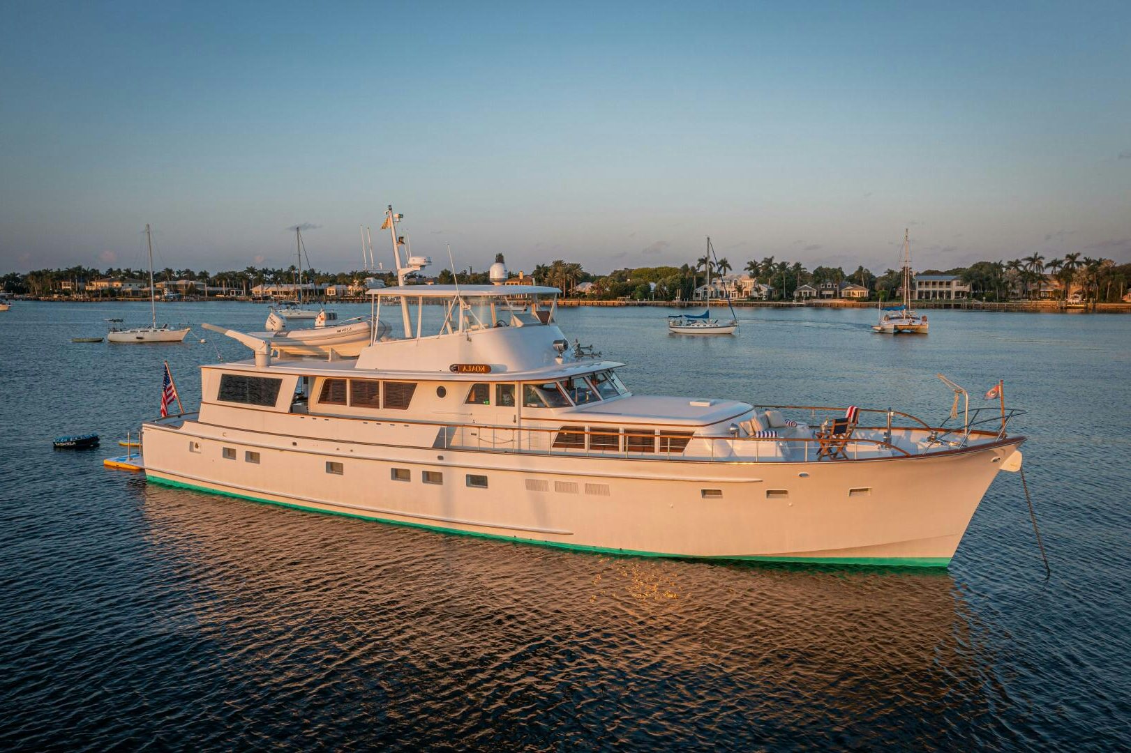 a boat on the water aboard KOALA Yacht for Sale