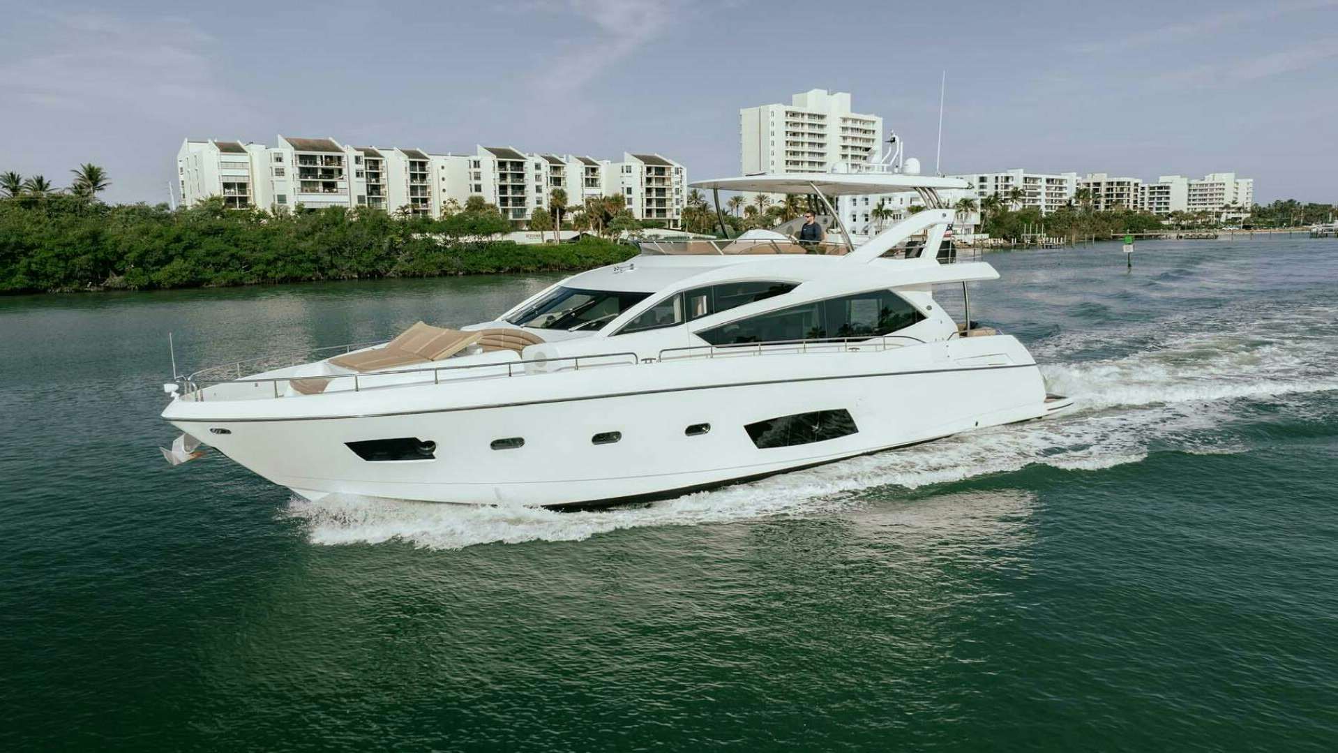 a boat on the water aboard 212 Yacht for Sale
