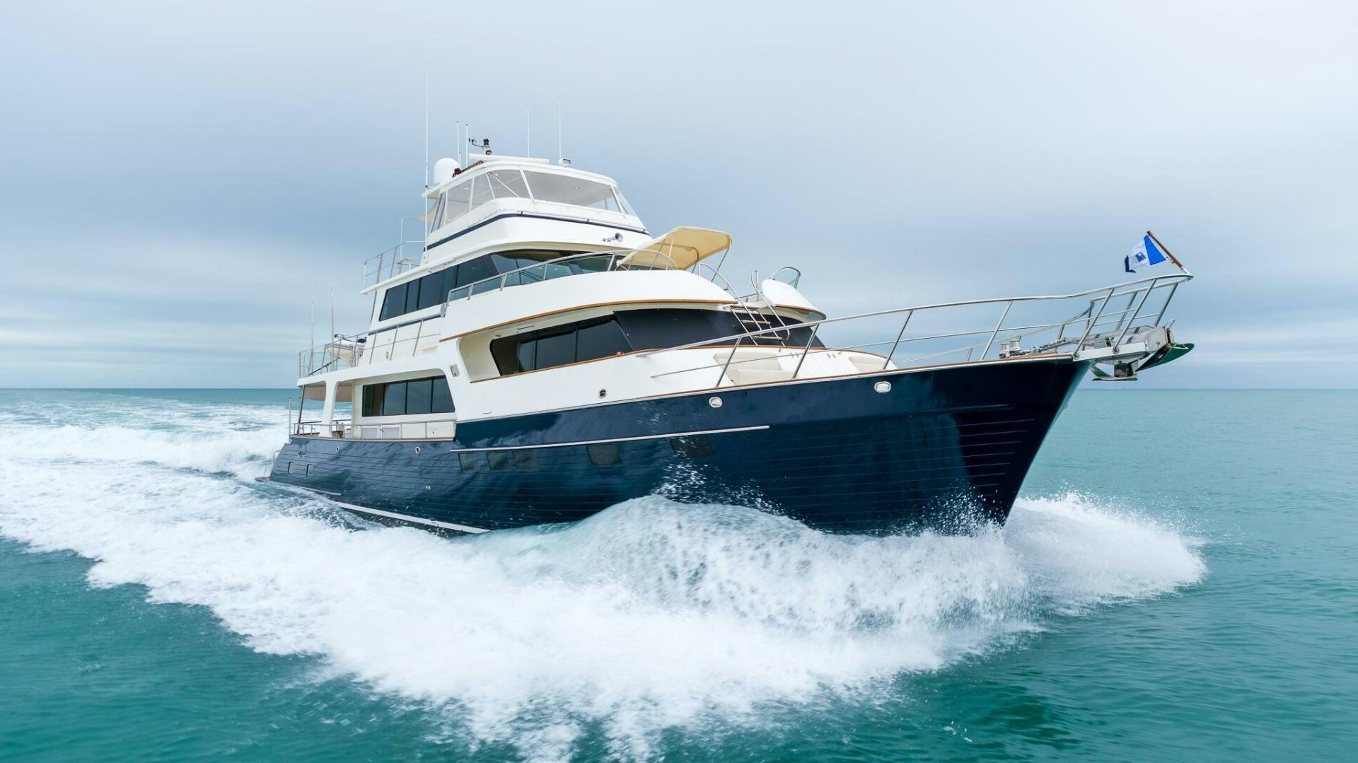 a boat on the water aboard INDIGO Yacht for Sale