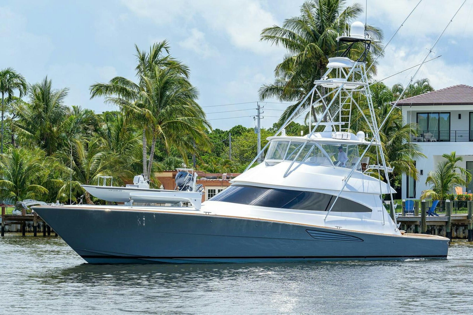 a boat on the water aboard SNOWBIRD Yacht for Sale