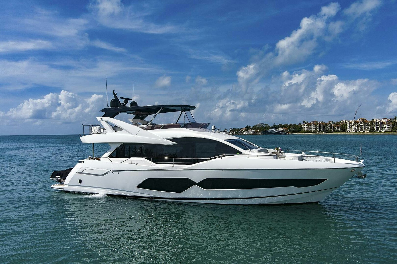 a white yacht in the water aboard SEA ONE Yacht for Sale