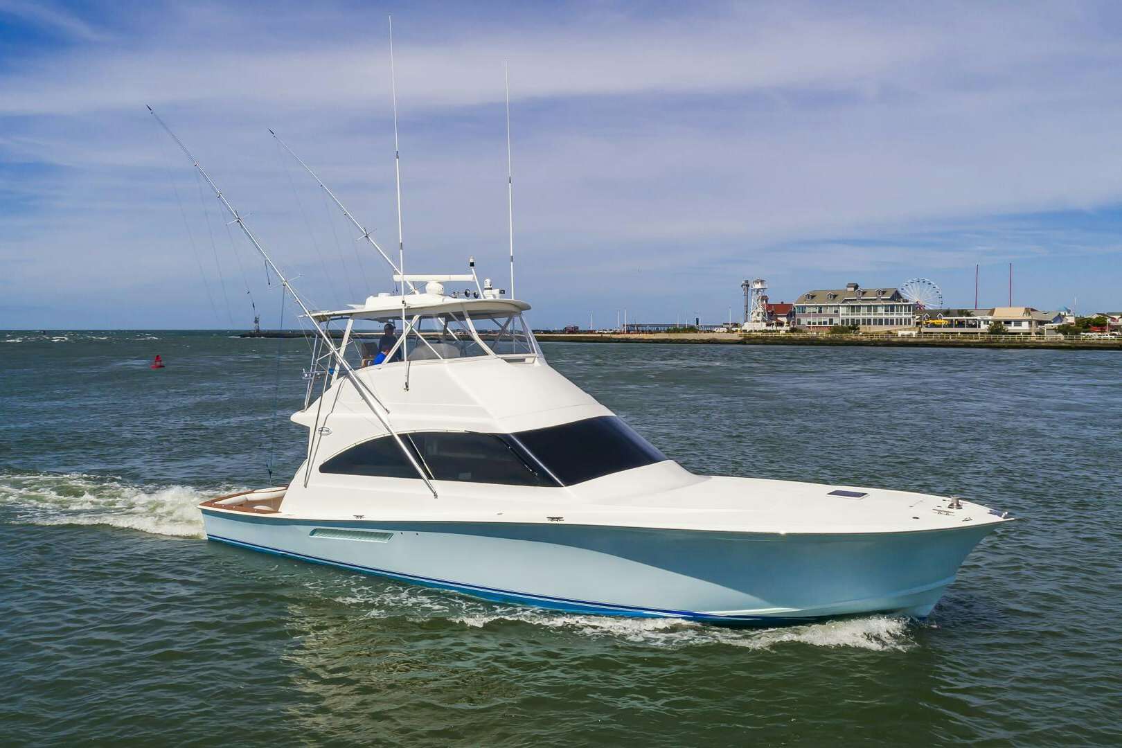 a boat in the water aboard KILO CHARLIE Yacht for Sale