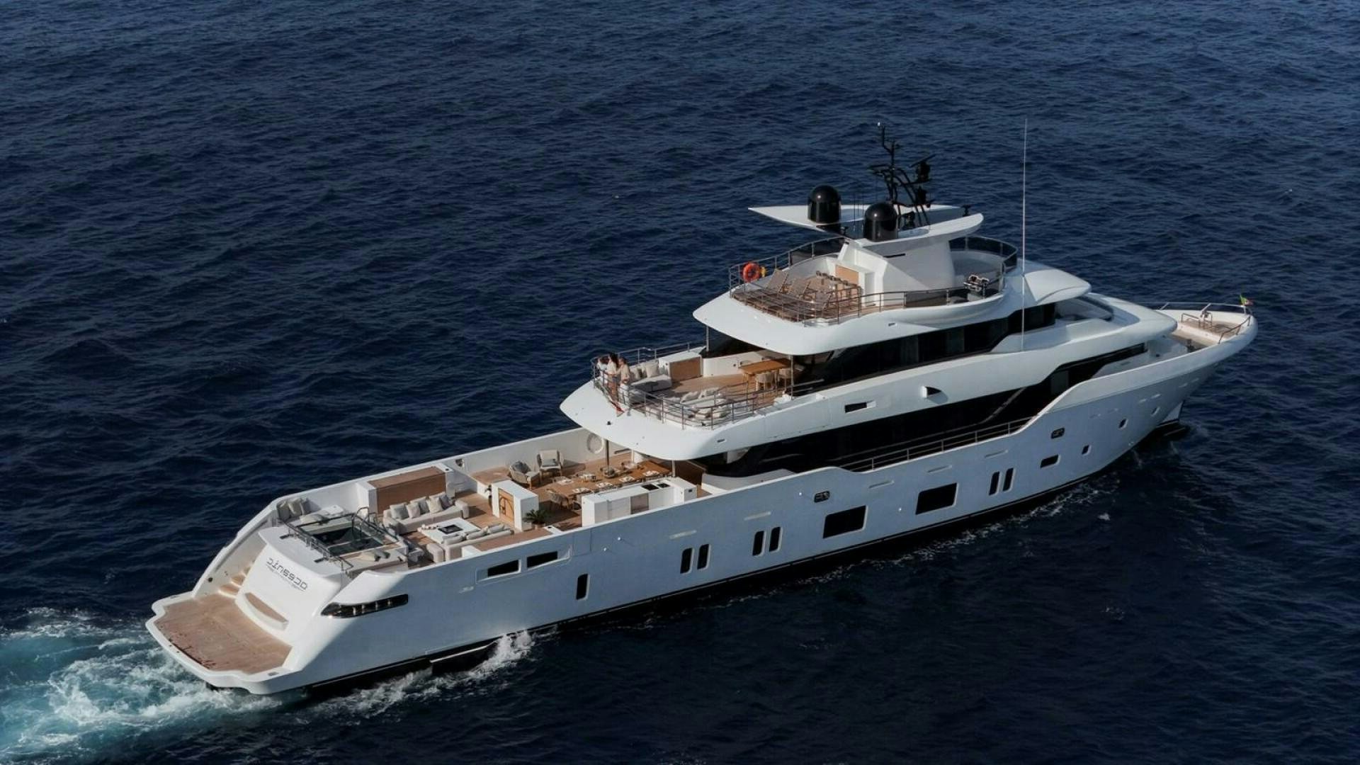 a ship on the water aboard OCEANIC Yacht for Sale