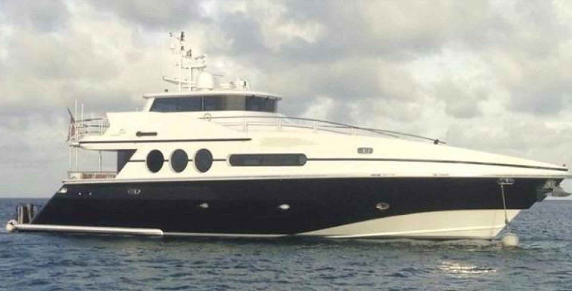 a large white yacht aboard ARTHUR'S WAY Yacht for Sale