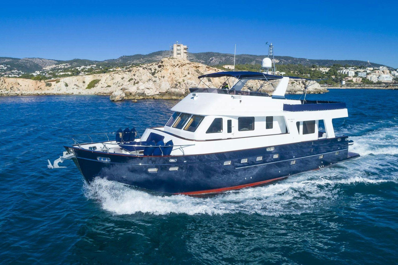 a boat on the water aboard MAXMARA Yacht for Sale