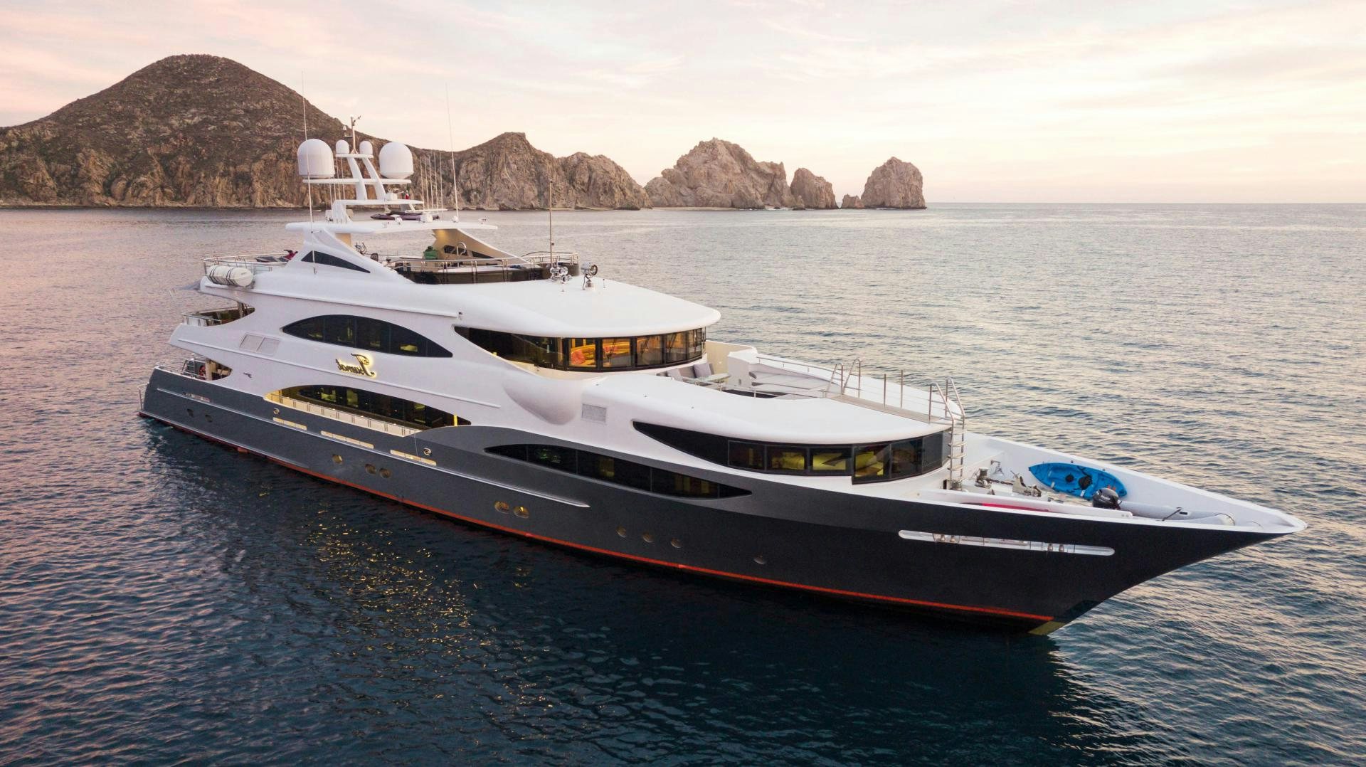 a boat in the water aboard CHAMPAGNE SEAS Yacht for Sale