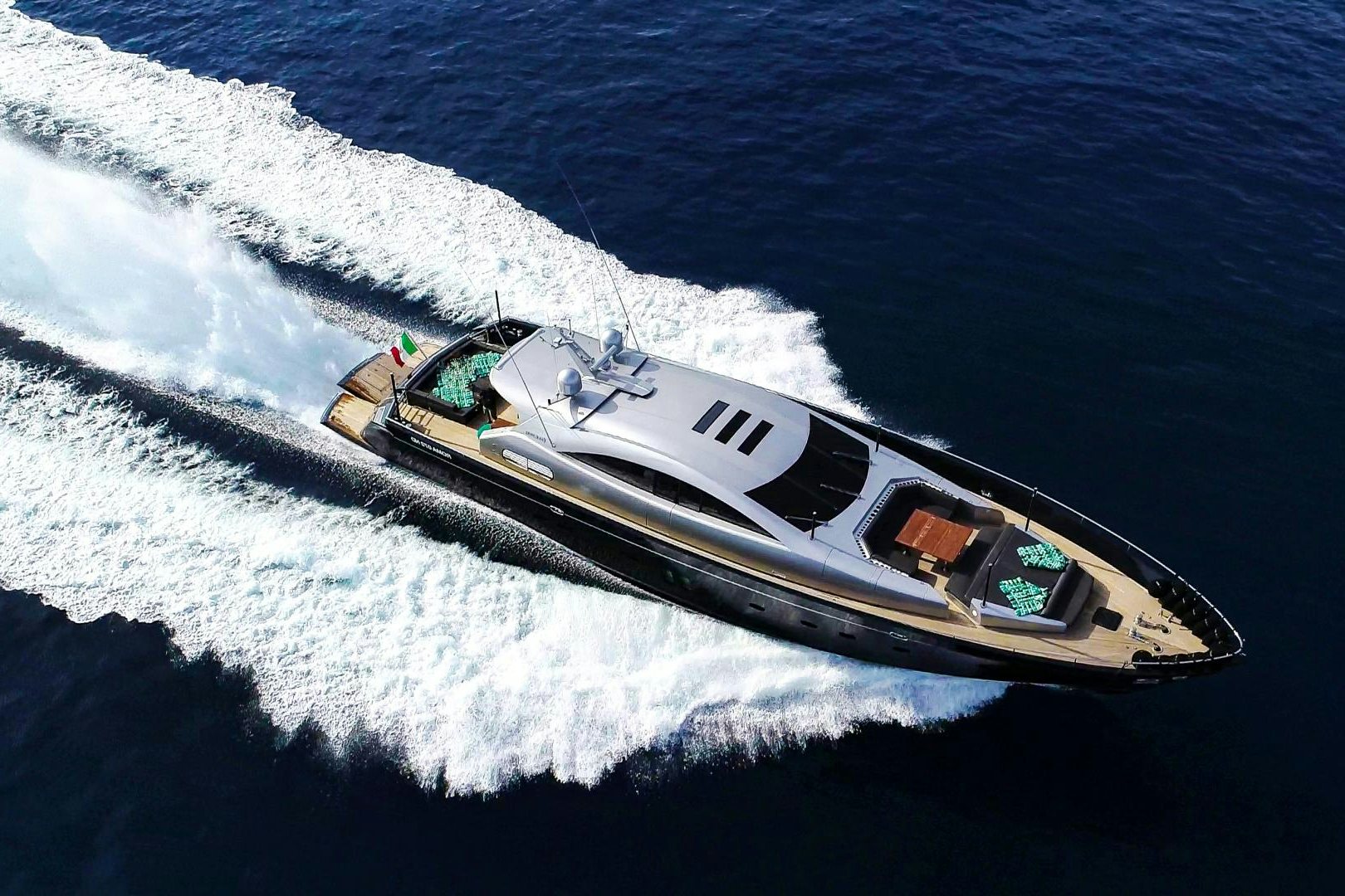 a boat on the water aboard ALE.MIA Yacht for Sale