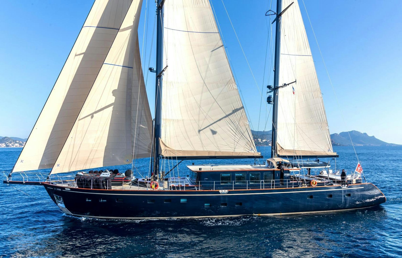 a sailboat on the water aboard MITI ONE Yacht for Sale
