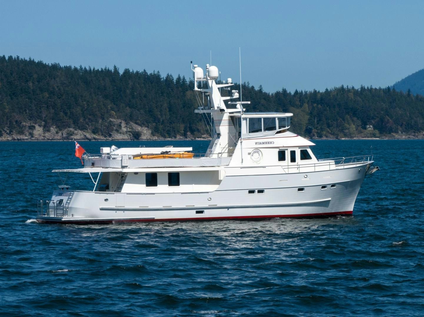 a boat on the water aboard CHEEMAUN Yacht for Sale