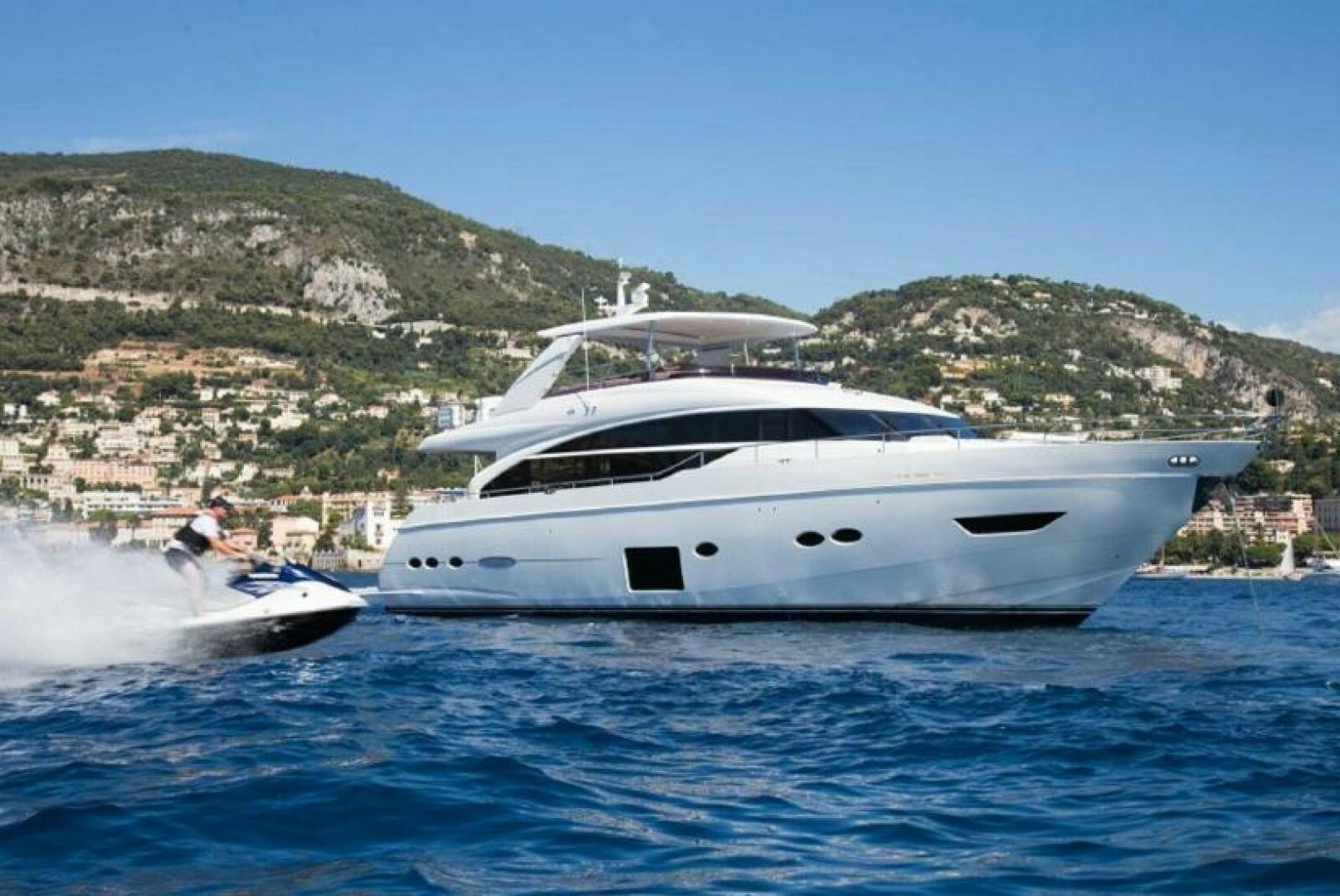 a boat on the water aboard SOLDAYA Yacht for Sale