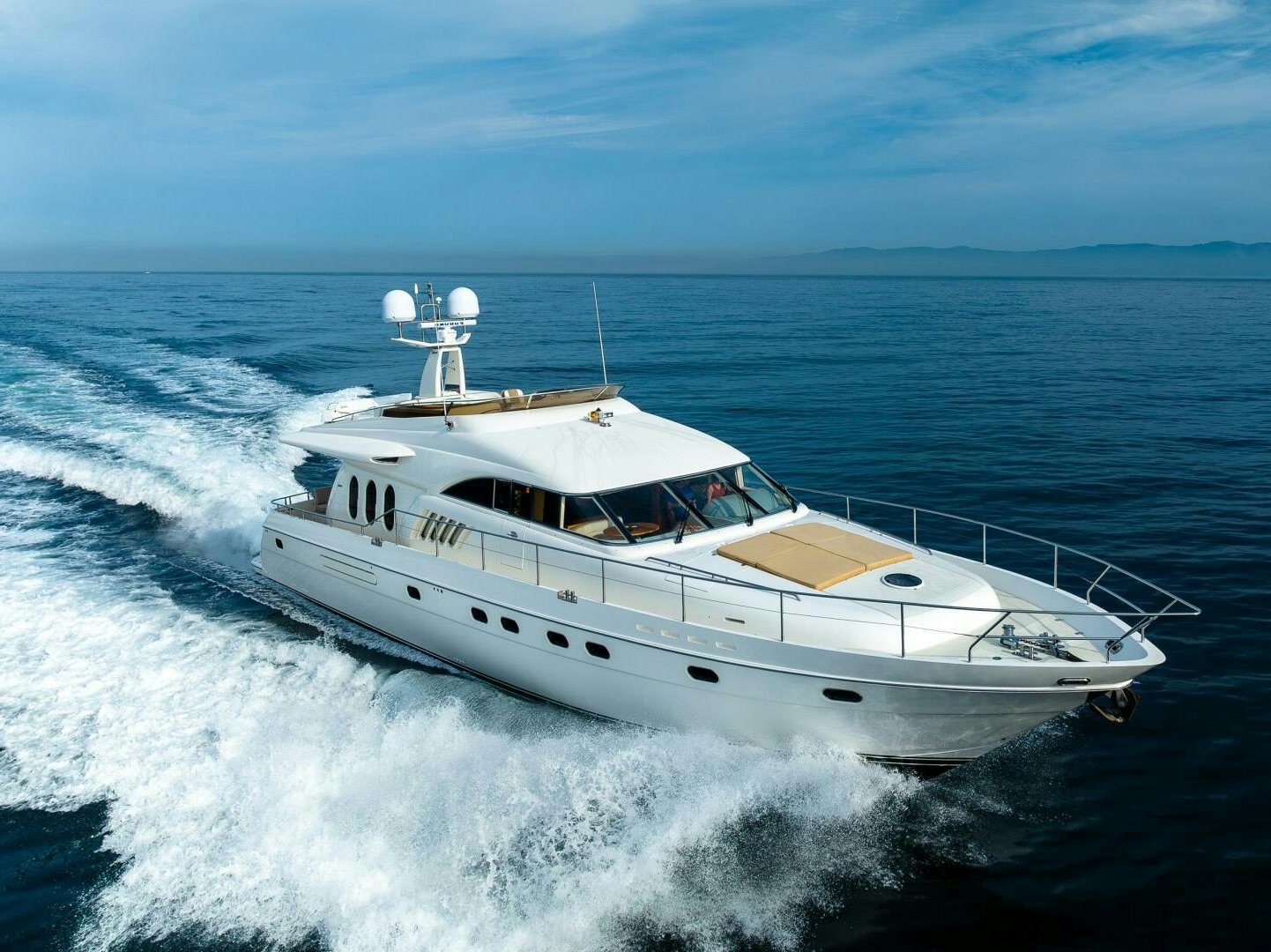 a boat on the water aboard PEARL Yacht for Sale