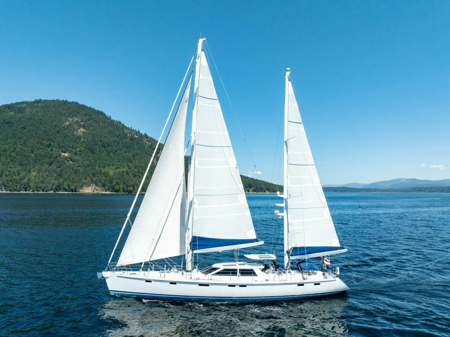 a sailboat on the water aboard LEONORE Yacht for Sale