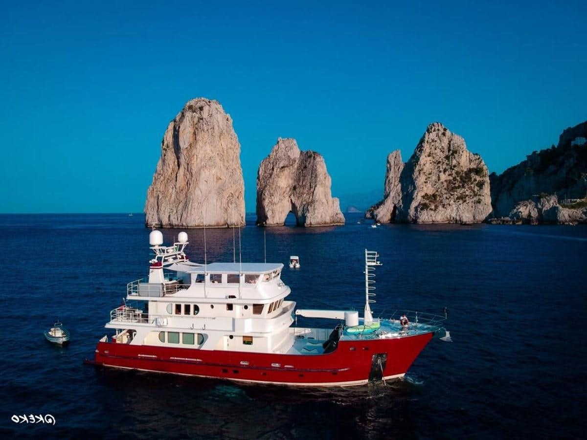 a boat in the water aboard A.B. NORMAL Yacht for Sale