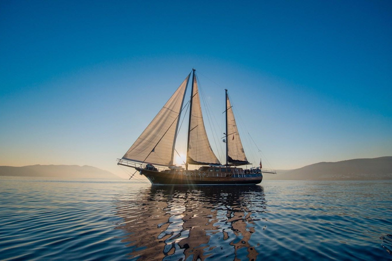 a sailboat on the water aboard CAPRICORN 1 Yacht for Sale