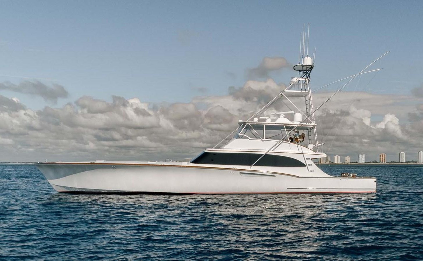 a white boat on the water aboard SILKY Yacht for Sale