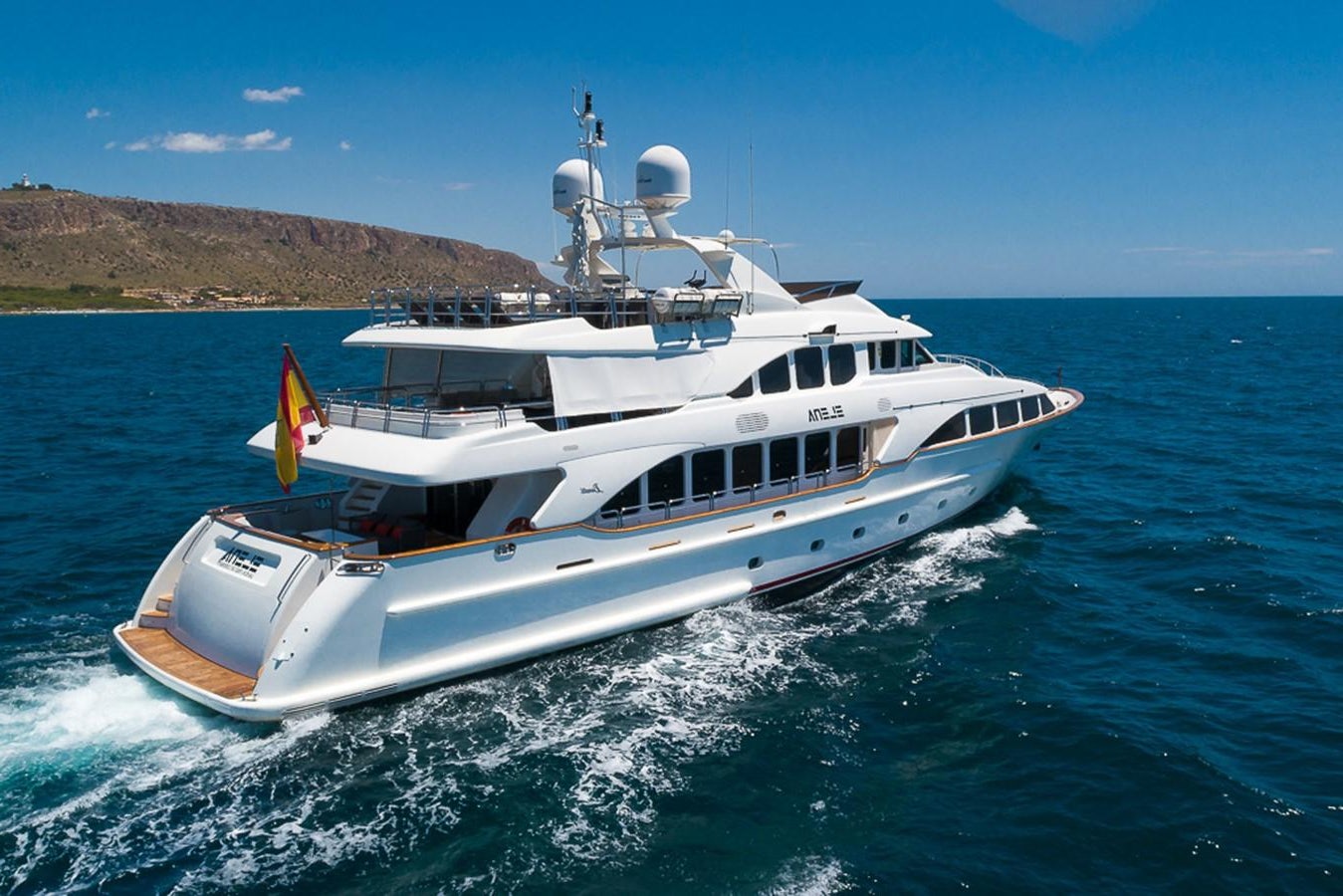 a boat on the water aboard ELENA NUEVE Yacht for Sale