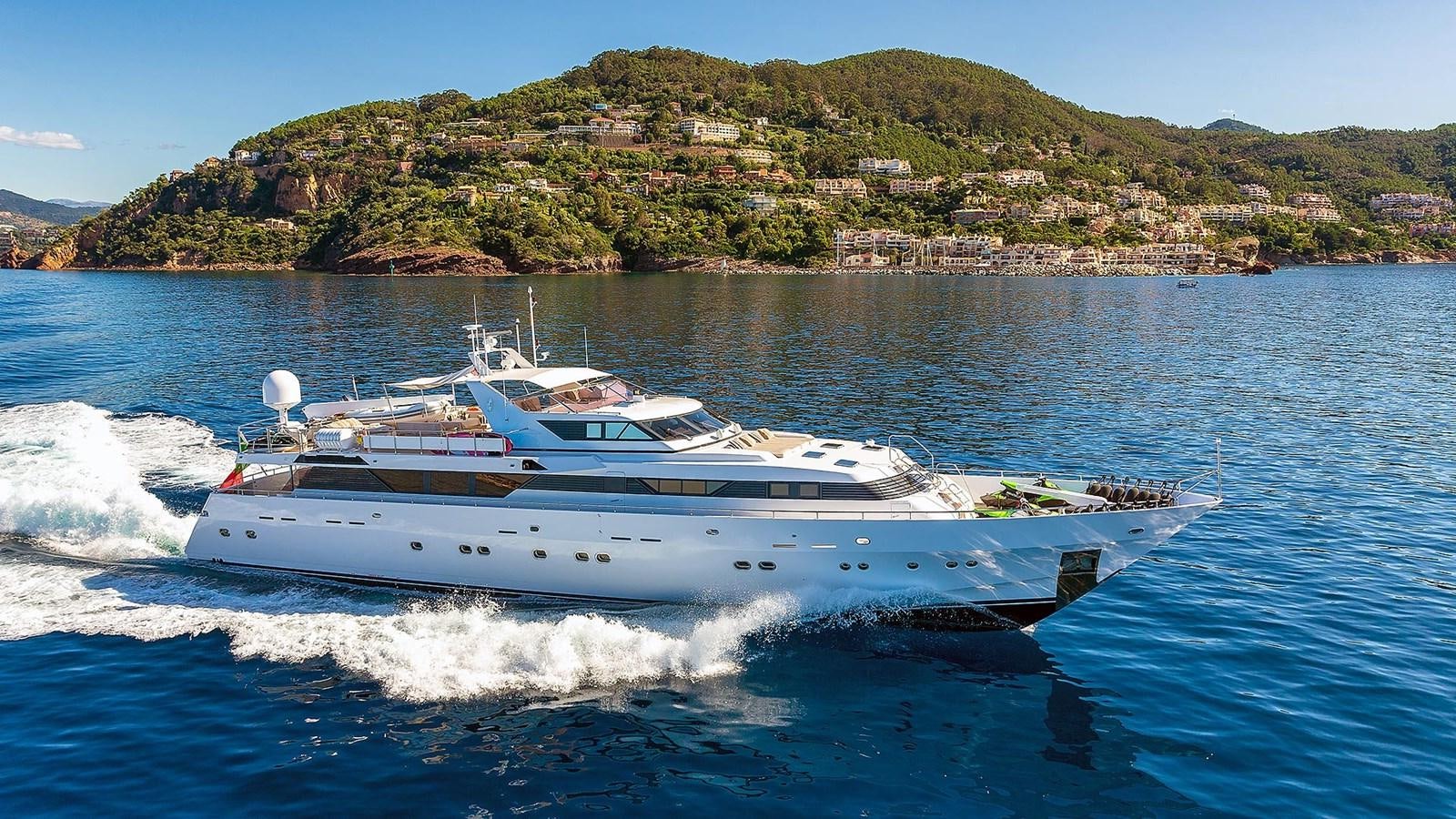 a boat on the water aboard SUNLINER X Yacht for Sale