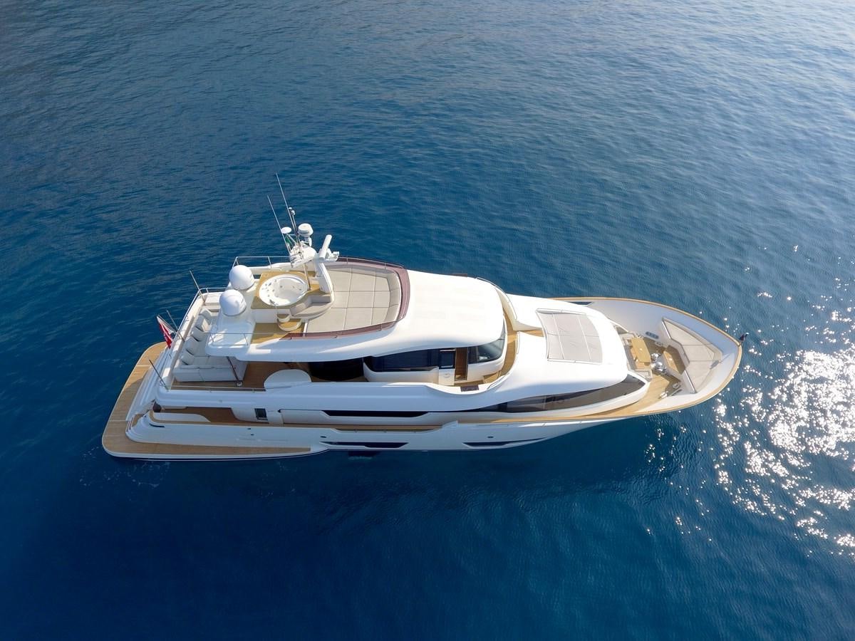 a boat in the water aboard MERIDIANA Yacht for Sale