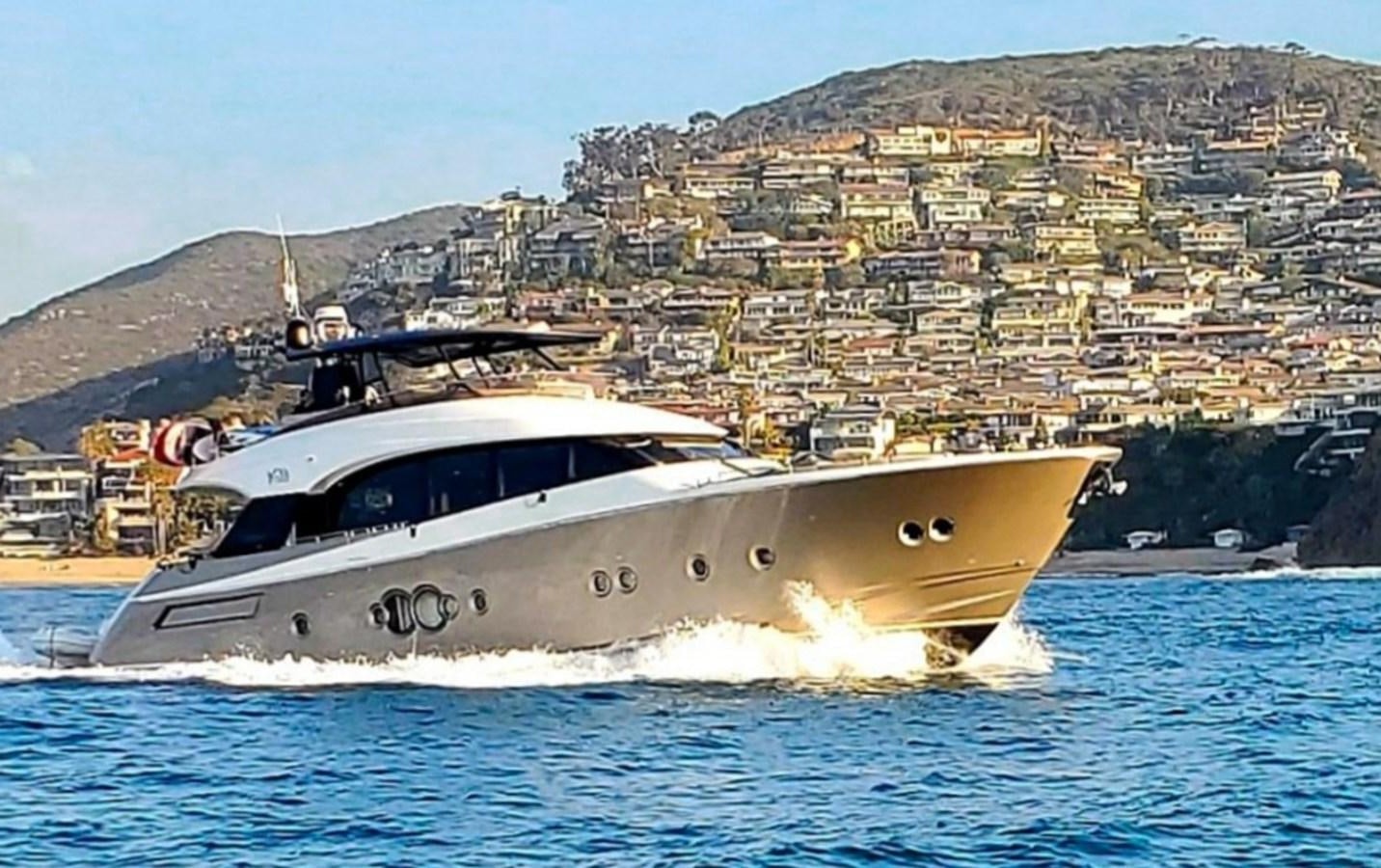 a boat on the water aboard MANILA Yacht for Sale