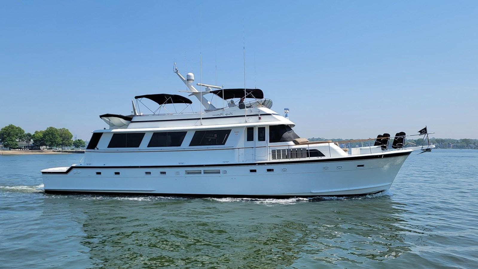 a boat on the water aboard LADY PATRICIA Yacht for Sale
