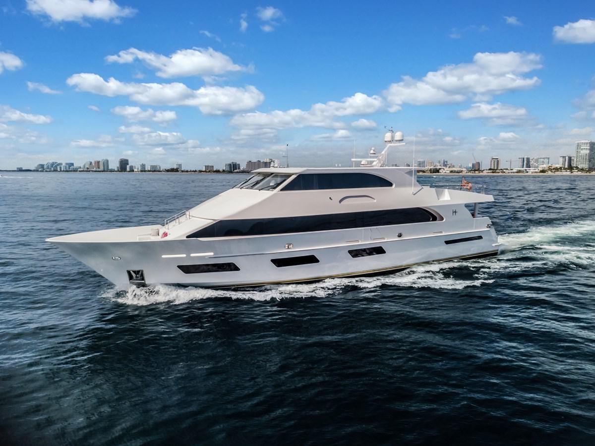 a white yacht on the water aboard NEW BOAT WITH FULL WARRANTIES Yacht for Sale