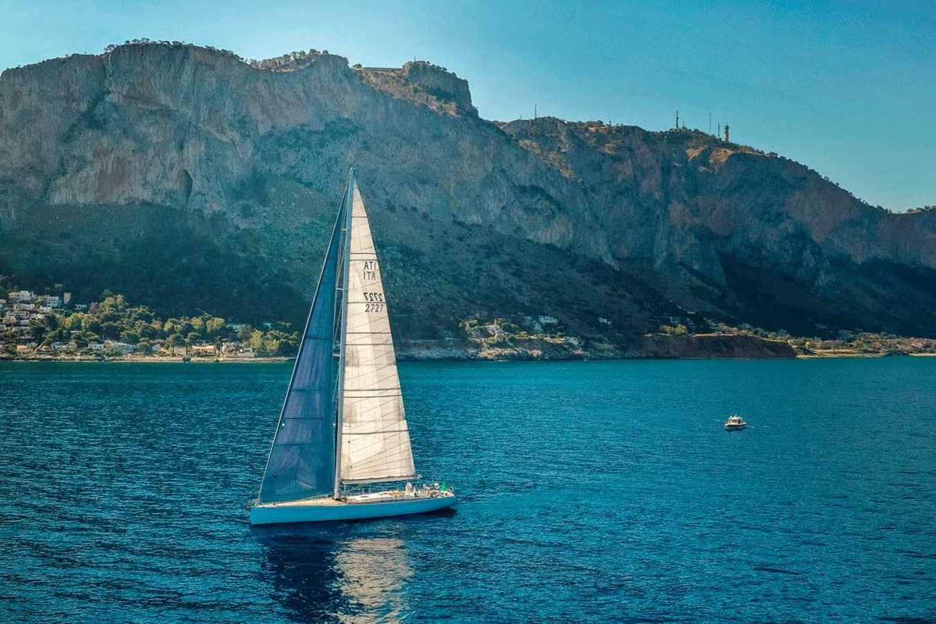 a sailboat on the water aboard LOGICA Yacht for Sale