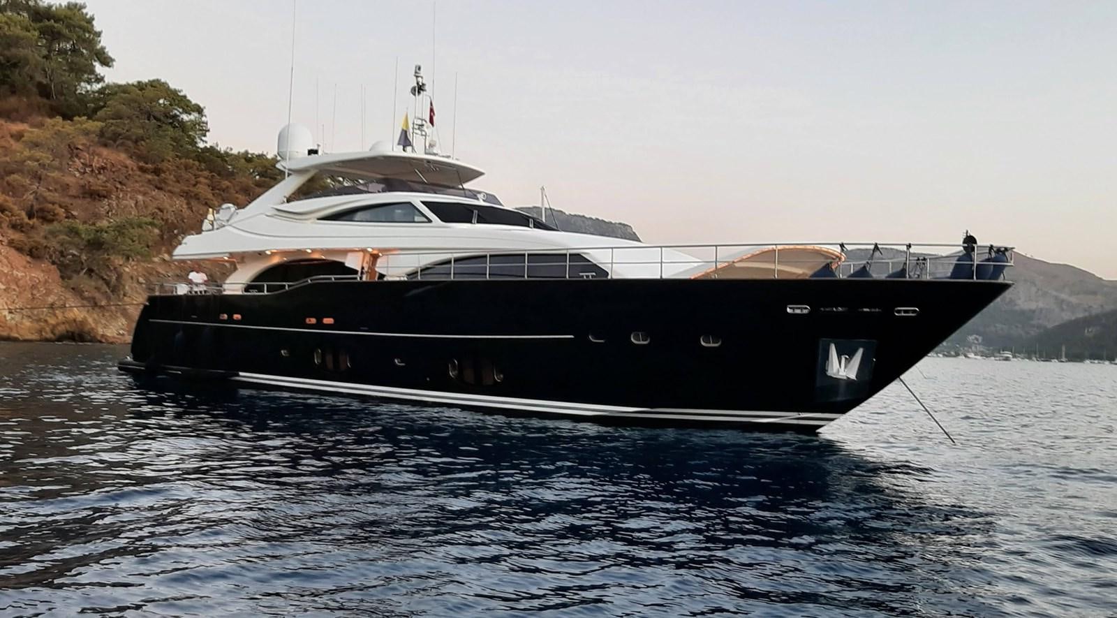 a boat on the water aboard OKAMI Yacht for Sale