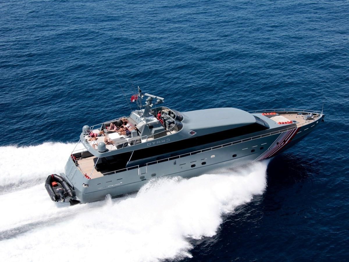 a boat in the water aboard CHATO Yacht for Sale