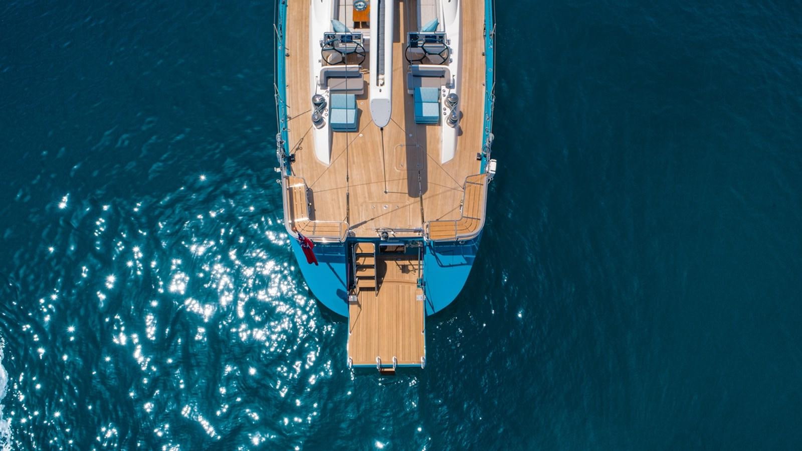 a ship in the water aboard KARIBU Yacht for Sale
