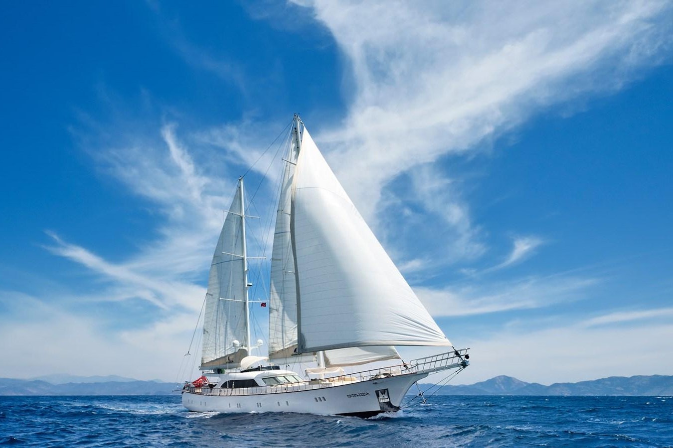 a white boat in the water aboard ALESSANDRO I Yacht for Sale