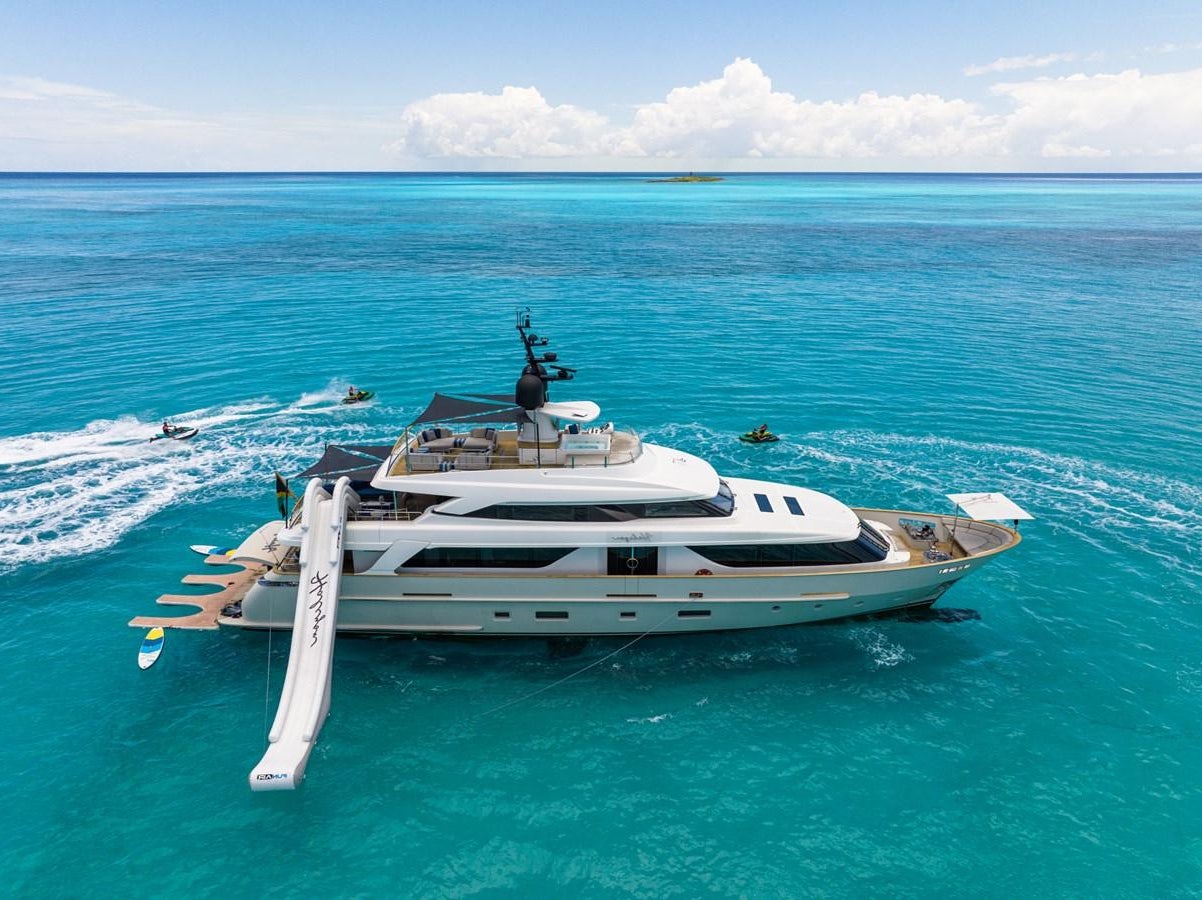 a boat on the water aboard HALCYON Yacht for Sale