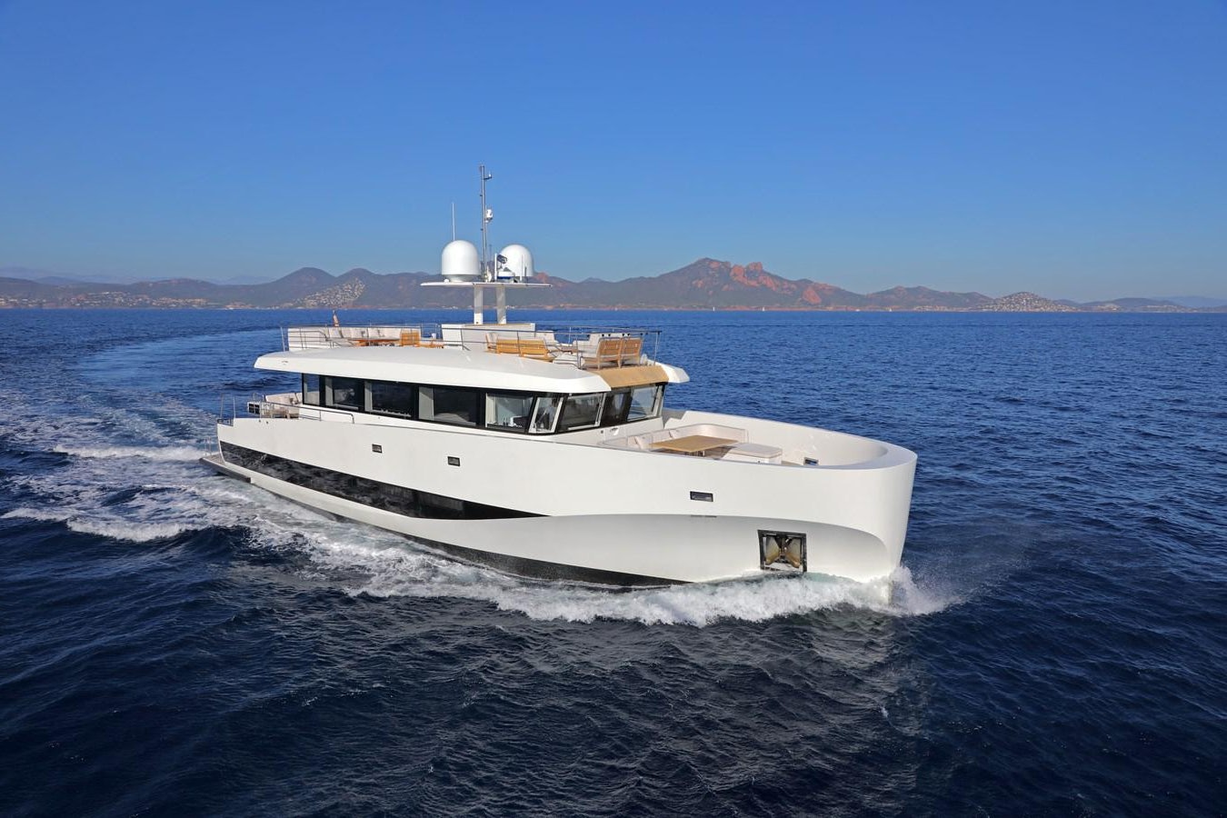a boat on the water aboard ALEXANDRA Yacht for Sale